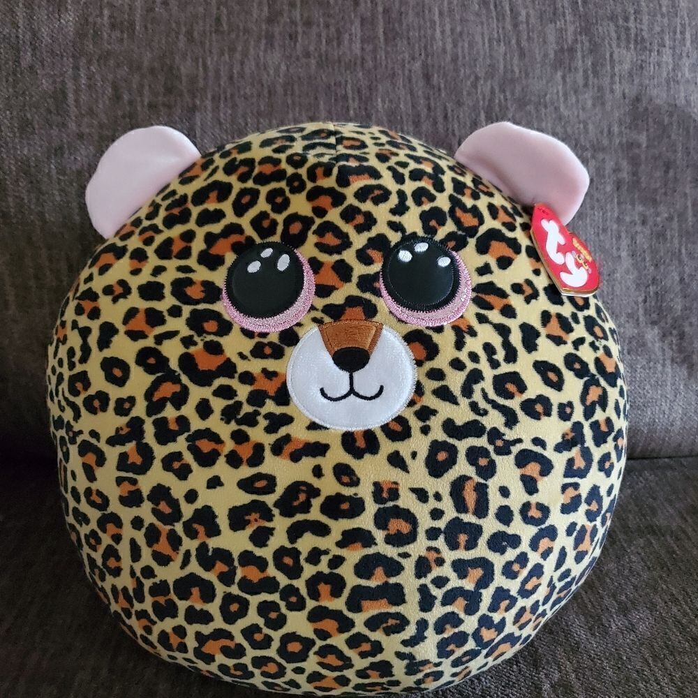 NWT Squish a Boo TY Livvie the Leopard
